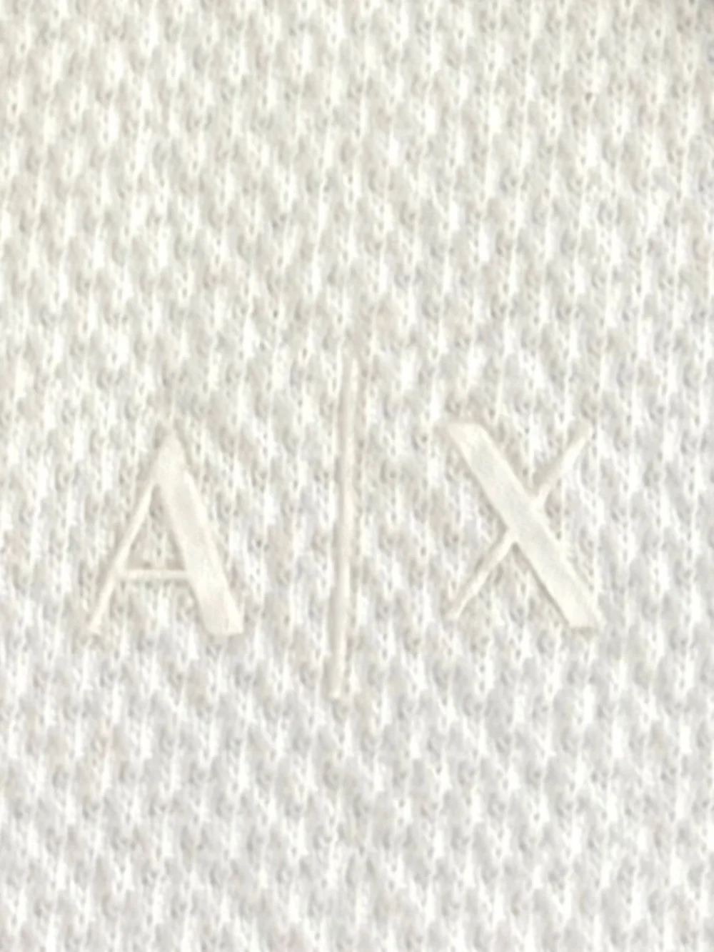 ARMANI EXCHANGE AX Zip Polo in White (Size: XS Slim-Short) NEW $120 MSRP
